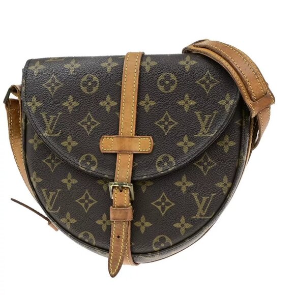 LOUIS VUITTONI Chantilly MM Shoulder Bag Monogram Leather Brown - Picture 1 of 16